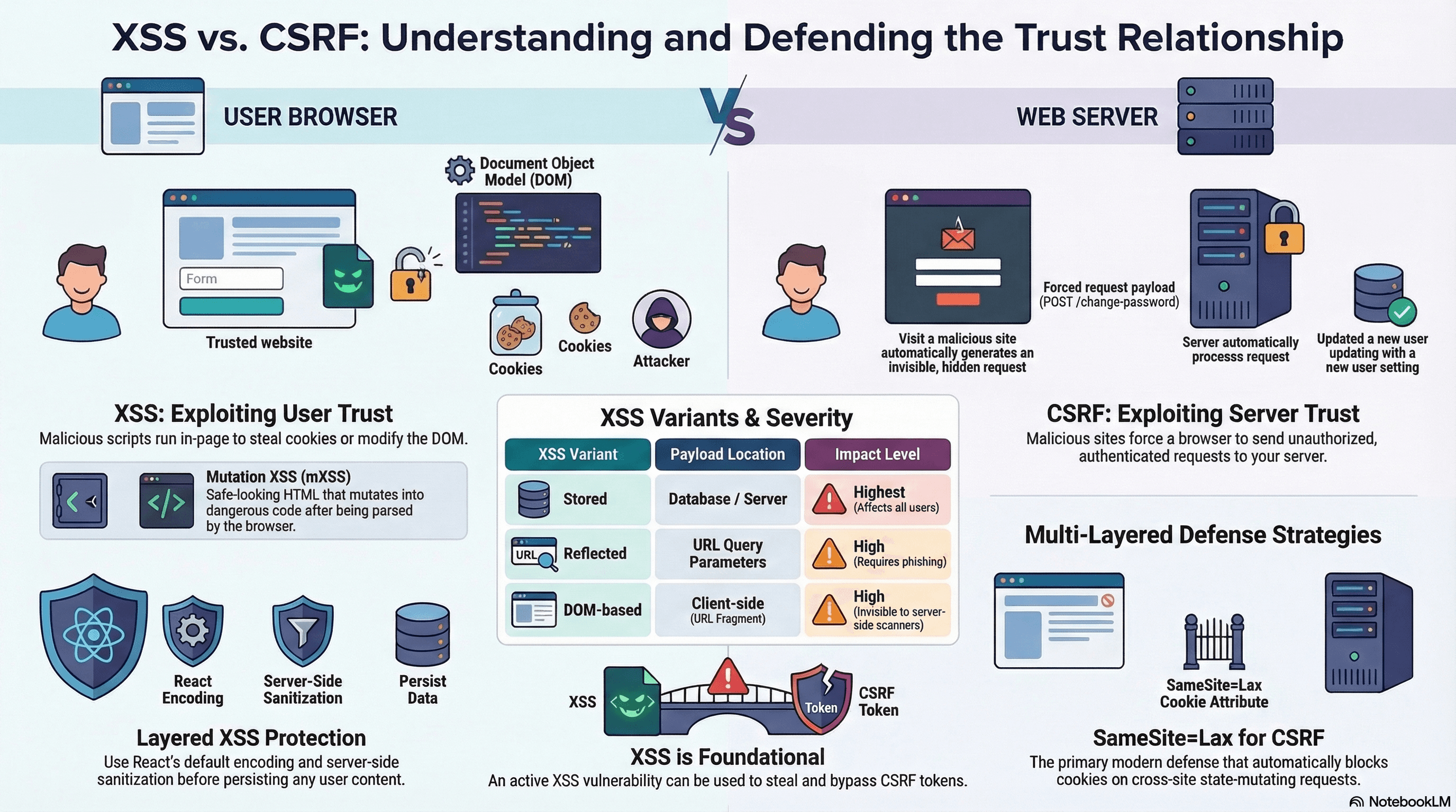 CSRF vs XSS Mitigation