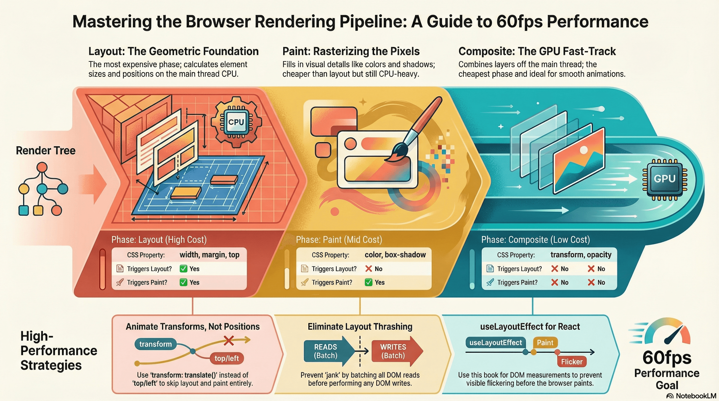 Paint vs Layout vs Composite